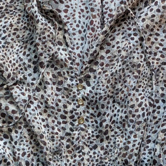 Animal Print Ruched Midi Dress - Picture 7 of 7